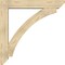 Ekena Millwork Thorton Slat Rough Sawn Bracket w/ Offset Brace, Douglas Fir, 8"W x 48"D x 48"H BKT0806X48X48THR06RDF - alternate 3